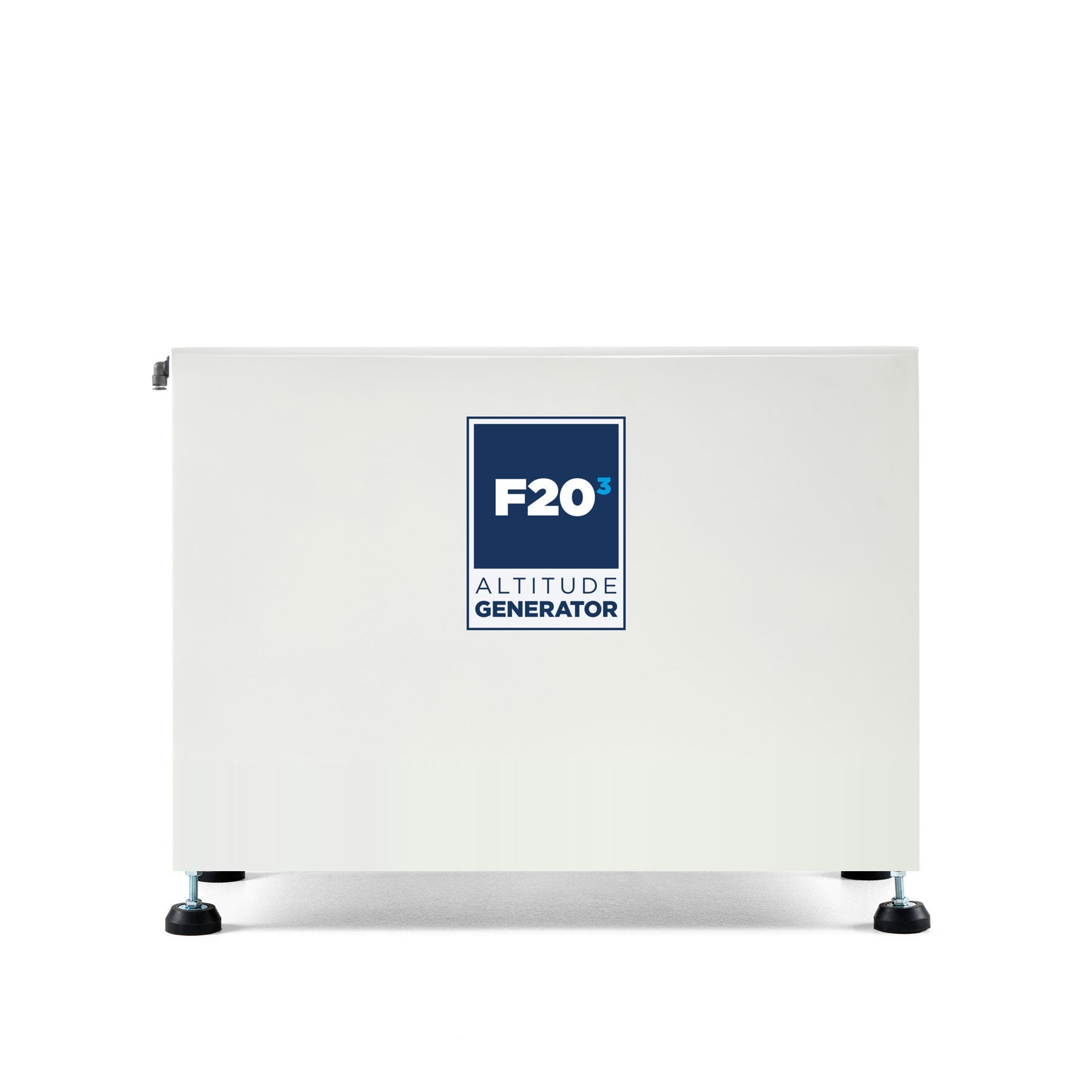 Box Altitude F20 altitude generator, a wide white cabinet on levelling feet